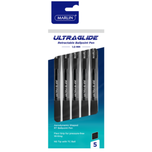 Marlin Ultraglide Black Retract. Pen 5’s 0.7mm in polybag