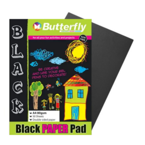 Butterfly Black Paper Pad 50 Sheets
