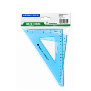 Technical Drawing Set Squares 45Deg Plus 60Deg 18cm DATEC7010