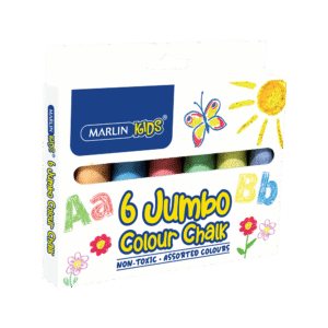 Marlin Kids Jumbo Coloured Chalk 6’s