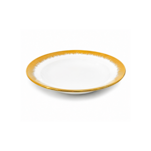Ceramic Soup Plate Gilt Edge 6 Inch