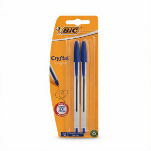 Bic Crystal Ball Point Pens Xtra Life Blue 2pk