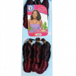 SAPPHIRE SHORT FRENCH CURLS 1/BURGUNDY