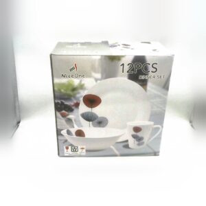 12Pc Designed Dinner Set - A5 Cash and Carry