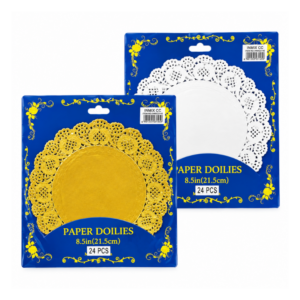 Paper Dolies 8.5inch Gold and Silver 24pk