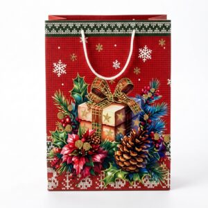 CHRISTMAS GIFT BAG MED  32*26*10 CM