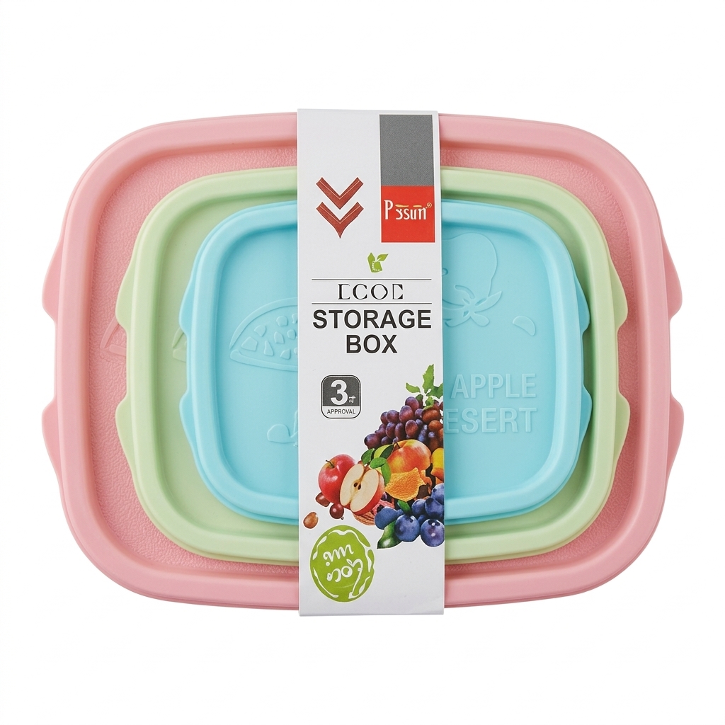 Food Storage Box 21,5x14x6,5cm 3pc - Image 3