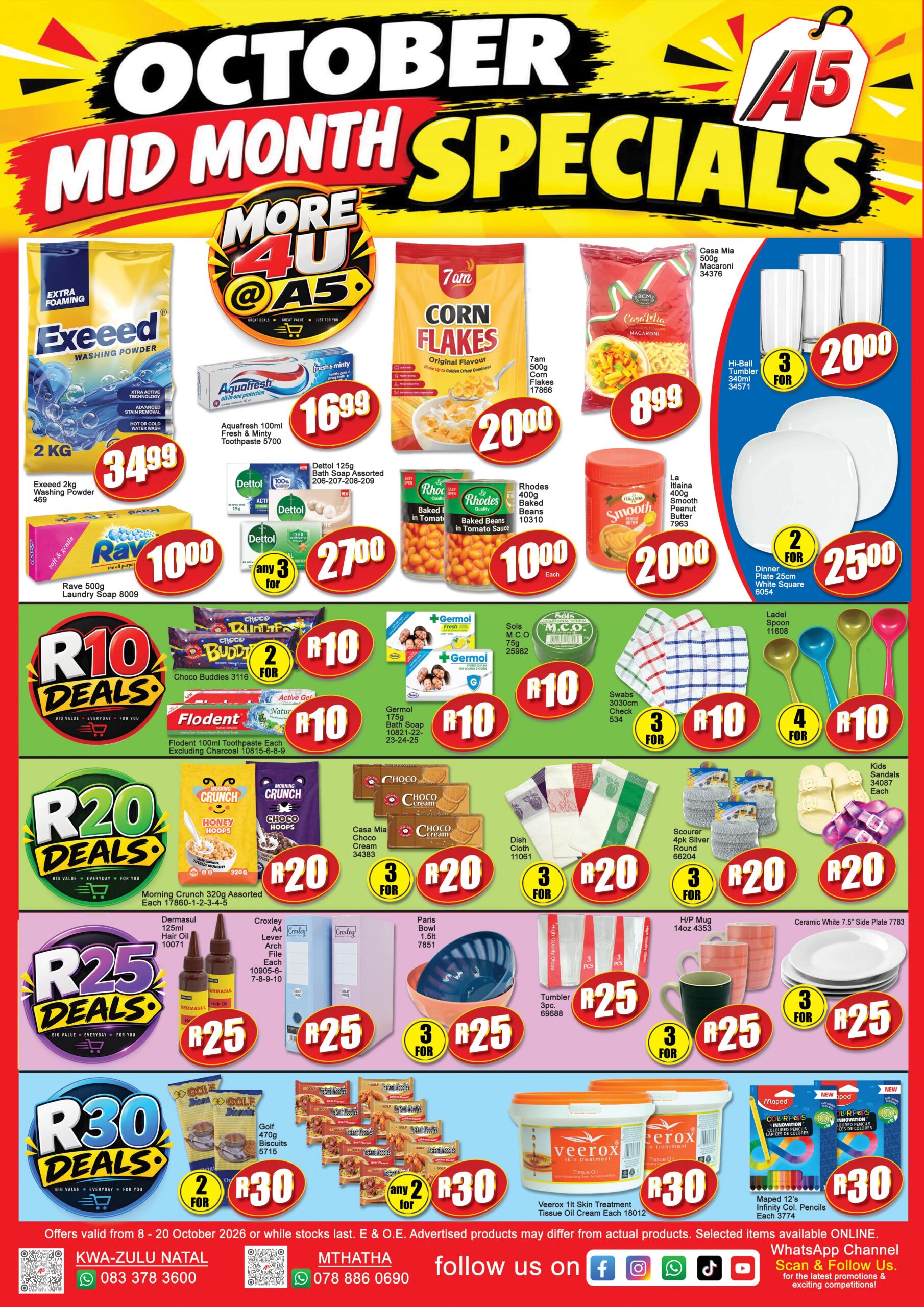 A5 KZN & 070 October Mid Month Page 1